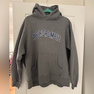 Vintage Abercrombie & Fitch Men’s Gray Hoodie